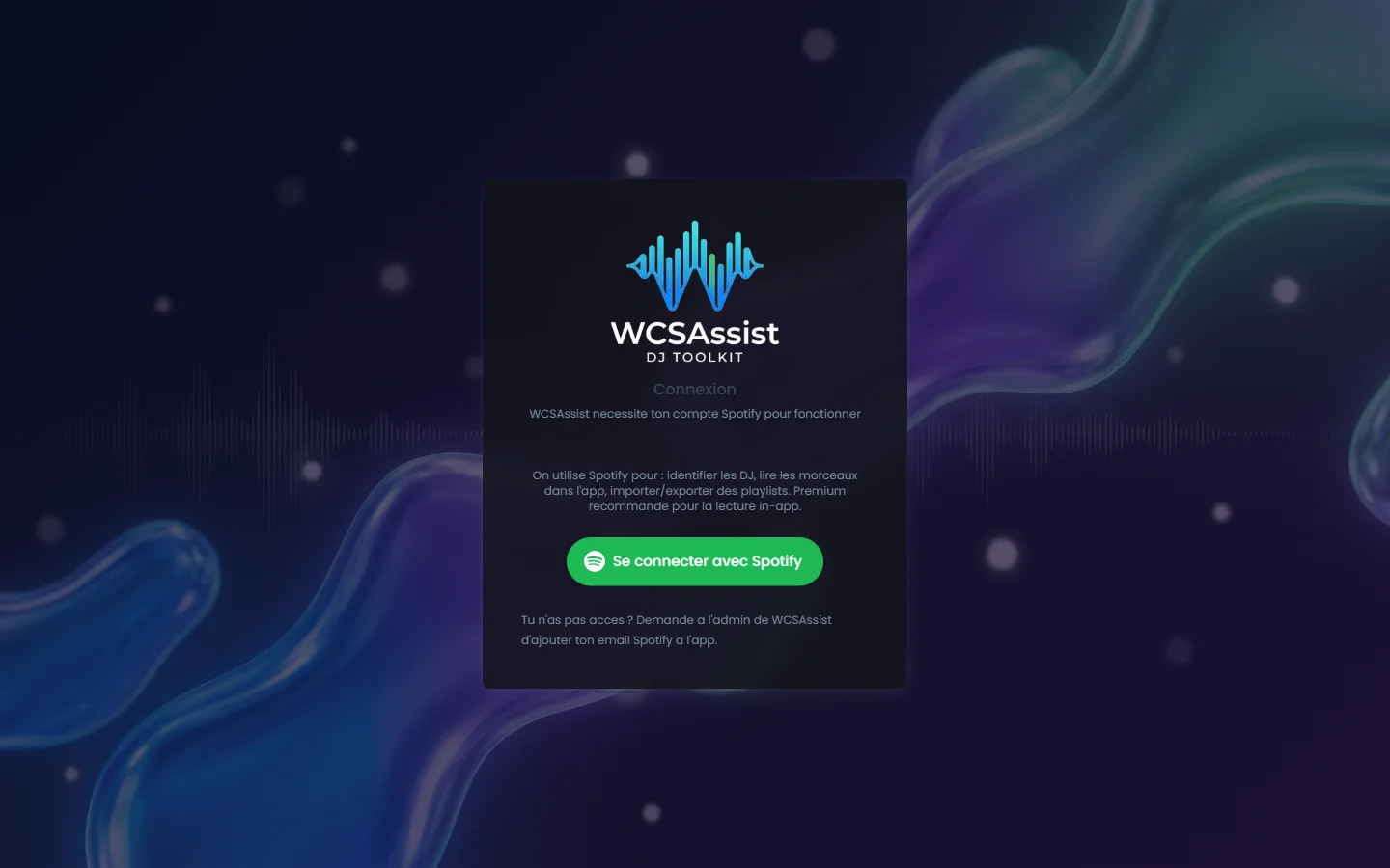 WCSAssist - Assistant DJ West Coast Swing piloté par IA